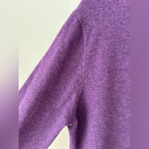 Jcrew crewneck cashmere sweater purple - Picture 4 of 10